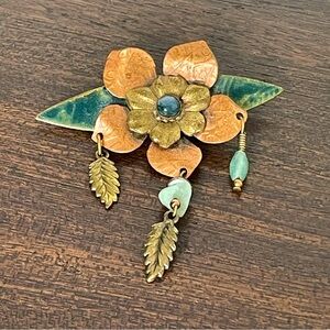 Silver Forest brooch